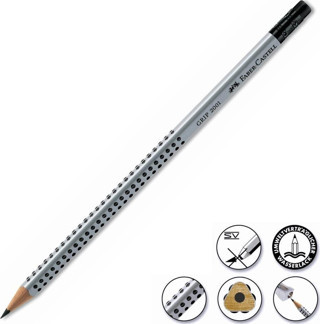 Faber Castell Grip 2001 Silgili Kurşun Kalem HB