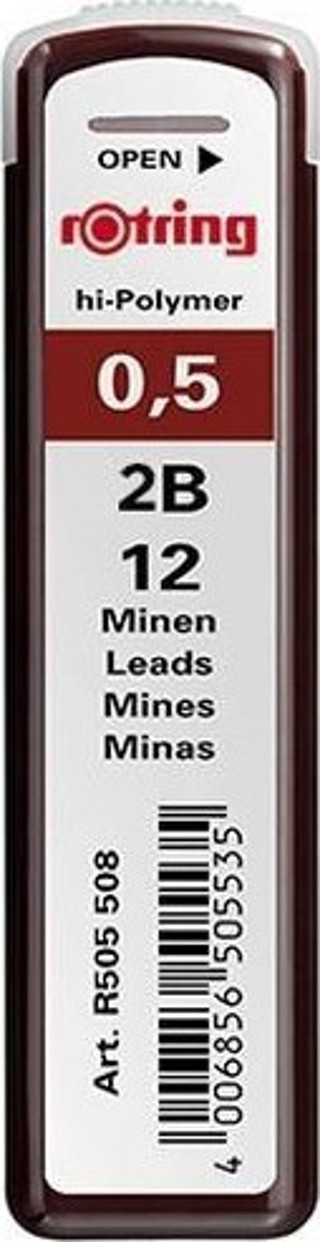 ROTRING KURŞUN KALEM UCU 0,5mm (2B)