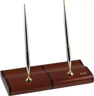 Scrikss Masa Takımı Parlak Ceviz (Gold Chrome Dolma+Tükenmez)