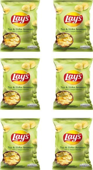 Lay's Sirke & Tuz Cips Süper Boy 6 Adet