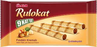 Ülker Rulokat 9 Kat Tat Fındıklı Rulo Gofret 42 G ( 12 Adet )