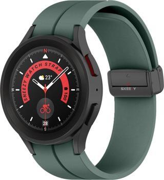 Sneezy Samsung Galaxy Watch 6 40 43 44 47Mm Uyumlu Kavisli Coastal Manyetik Tokalı Silikon Kordon