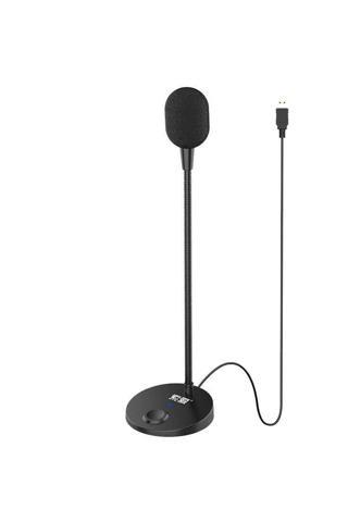 Soaiy Mk2 Mikrofon Usb Girişli Masaüstü Mikrofon - Esnek Uzun Kollu - Tak & Çalıştır