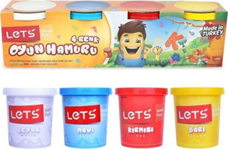 Toys 4`Lü Ana Renk Oyun Hamuru 560 Gr