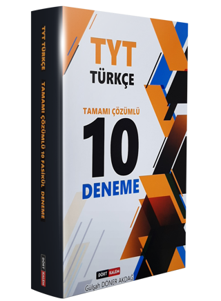 Dört Kalem Yayınları TYT Türkçe Tamamı çözümlü 10 Deneme