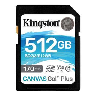 Kingston Canvas Go Plus SDG3/512 GB SD Hafıza Kartı