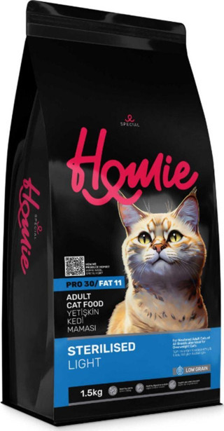Homie Düşük Tahıllı Kısırlaştırılmış Yetişkin Kedi Maması 1,5 Kg