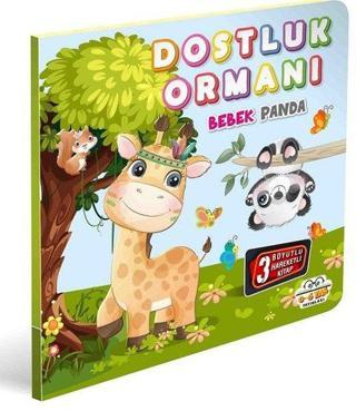 Dostluk Ormanı - Bebek Panda - 3 Boyutlu Hareketli Kitap - Kolektif  - 0-6 Yaş Yayınları