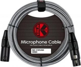 Kirlin Mwc270Pb 6 Metre Örgülü Mikrofon Kablosu 3Pin Dişi 3Pin Erkek
