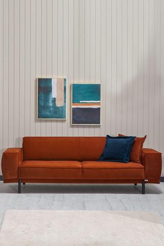 Modalife Loft Üçlü Salon&Oturma Odası Kanepe - Tarçın