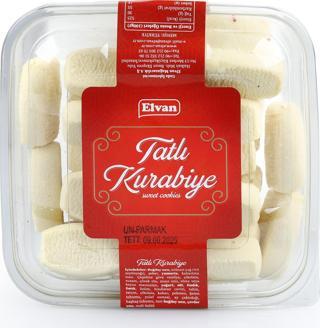 Elvan Unlu Parmak Tatlı Kurabiye 400 Gr. (1 Paket)