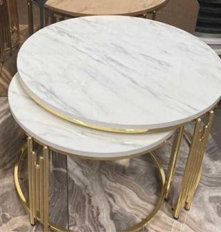 ARVORE DE SANGUE Opera Orta sehpası Beyaz granit Renk (MDF)