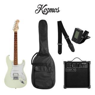 Kozmos KGP-STG10HSS-OWH Beyaz Elektro Gitar + 10W Amfi Başlangıç Paketi