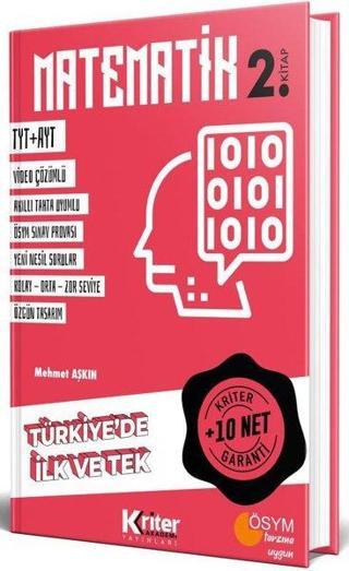 Matematik 2-10 Net Garantili-Türkiye'de İlk ve Tek - Mehmet Aşkın - Kriter Akademi Yayınları
