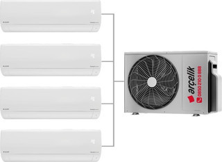 Arçelik Multi Sistem Duvar Tipi 4+1 İnverter 9+9+9+12 24000Btu Klima Zm24104-99912