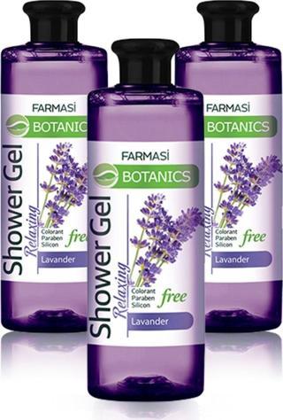 Farmasi Botanics Lavanta Özlü Rahatlatıcı Duş Jeli-500 Ml 3 Adet