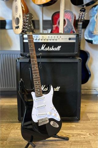 Guson Siyah Elektro Gitar  ( Kılıf Pena Askı Kablo )