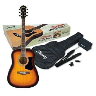 Ibanez V50NJP-VS V Serisi JAM Paket Vintage Sunburst High Gloss Akustik Gitar Seti(Akort Cihazı,Gigbag,Aksesuarlar dahil