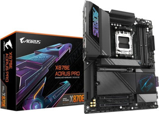 Gigabyte X870E AORUS PRO WiFi 7 DDR5 8000MHz (OC) RGB M.2 AM5 ATX Anakart