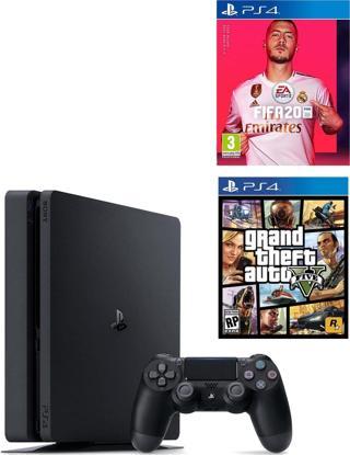 Sony Playstation 4 Slim 1 TB + PS4 Fifa 20 + PS4 GTA 5