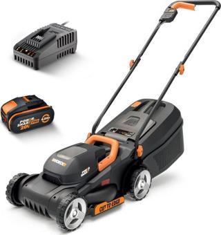 Worx Wg730E 20Volt 4.0Ah. Li-İon 30Cm Profesyonel Kömürsüz Şarjlı Çim Biçme