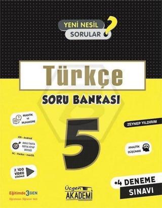 5.Sınıf Türkçe Soru Bankası - Kolektif  - Üçgen Akademi