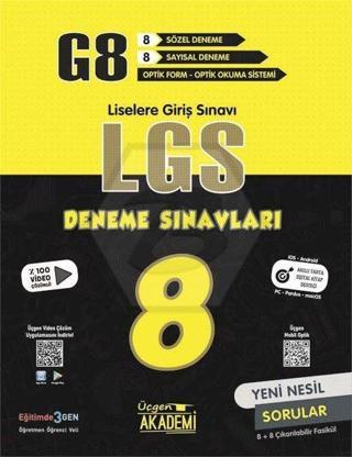 8.Sınıf LGS 8'li Deneme Sınavı - Kolektif  - Üçgen Akademi