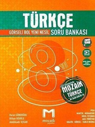 8.Sınıf Görseli Bol Yeni Nesil Türkçe Soru Bankası - Kolektif  - Mozaik - Ders Kitapları