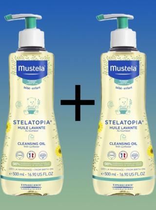 Mustela Stelatopia Cleansing Oil 500 Ml Temizleme Yağı X2