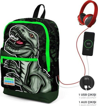 Coral High Sırt Çanta (Usb+Aux Soketli) 23825