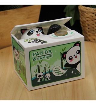 Hediyebiziz Para Yiyen Panda Kumbara - Hırsız Panda Kumbara Eğlenceli Pilli Kumbara