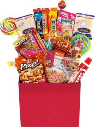 Nostaljik Özel Kırmızı Hediye Kutusu Orta Boy