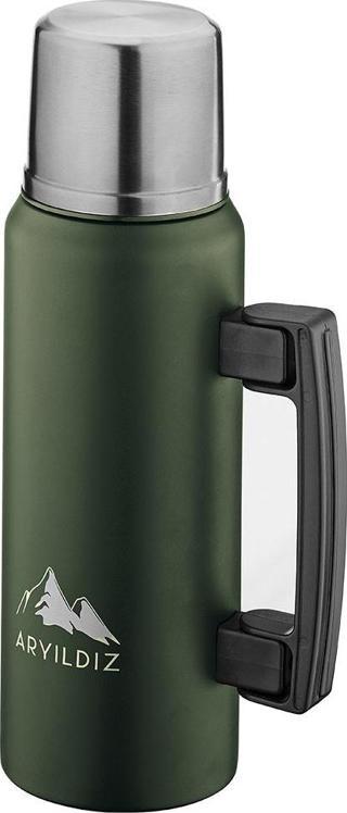 Aryıldız Nature Camp Taşınabilir Termos Yeşil 1 Litre