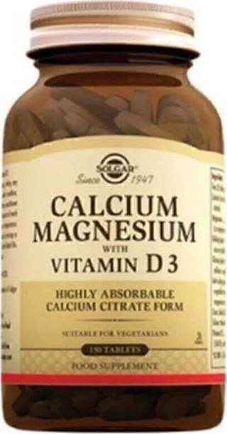 Solgar Calcium Magnesium With Vitamin D3 150 Table