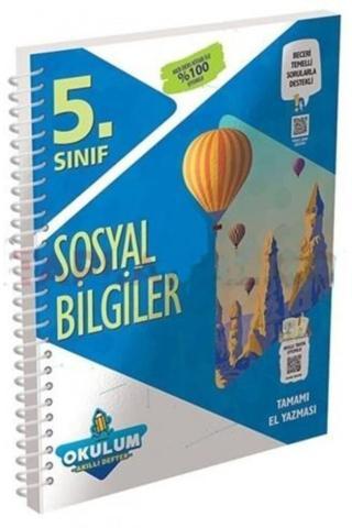 5. Sınıf Sosyal Bilgiler Okulum Akıllı Defter - Murat Yayınları - Ankara Murat Yayıncılık