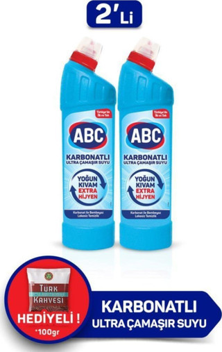 ABC Karbonatlı Ultra Çamaşır Suyu 750 Ml 2'Li