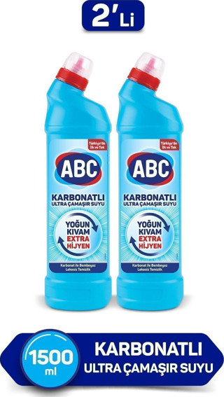ABC Karbonatlı Ultra Çamaşır Suyu 750 Ml 2'Li Paket