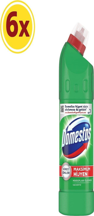 Domestos Çamaşır Suyu Dağ Esintisi 810 Gr  - 6'Lı Paket