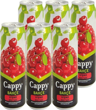 Cappy Vişneli Içecek Teneke Kutu 6X330 Ml