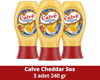 Calve Sos Cheddar 240 Gr X3 Adet