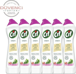 Cif Düvenci Toptan Krem Temizleyici Frezya Ve Müge Çiçeği 6' Lı Set (500 Ml)