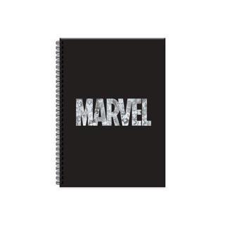 Marvel 17*24 100 Yaprak  Çizgili Spr.Sert Kapak  Defter - Siyah