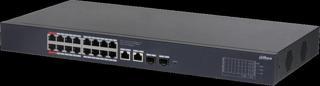 Dahua Cs4220-16gt-240, 16port, Gigabit, 16 Port Poe, 240w, +2 Port Gigabit Uplink, +2 Port Sfp Gigab