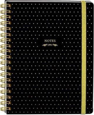 Victorias Journals Sert Kapaki Spiralli Defter 17x24 cm 90 gr . 96 Yaprak Çizgili