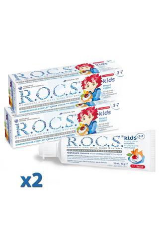R.O.C.S. Kids 3-7 Yaş Diş Macunu Meyve Florürsüz 45G x 2 Adet