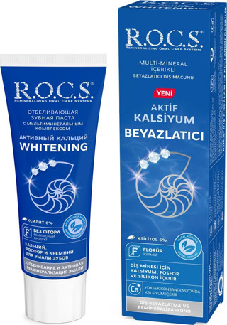 Rocs Aktif Kalsiyum Beyazlatıcı Diş Macunu – 94g