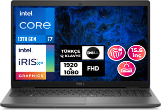 Dell Latitude 3550 i7-1355U 16GB 512GB SSD 15.6" FHD W11P Taşınabilir Bilgisayar N010L355015U 011