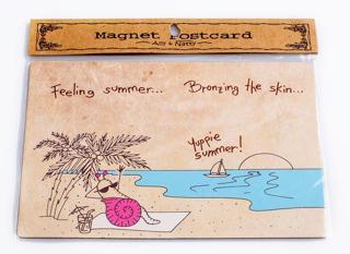 Şön Art Ally&Natty Magnet Kartpostal Summer