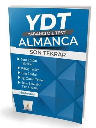 YDT Almanca Son Tekrar - Erdem Karabulut - Pelikan Yayınları