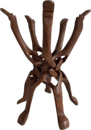 El Oyması Deve Başlı Ahşap Sehpa Ayağı 50x37 cm